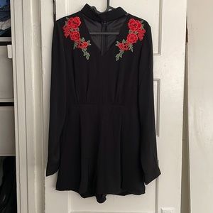 COPY - NWT🤩 Nasty Gal Rose Embroidered Romper